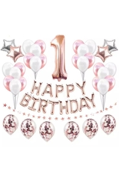 1 Rakam Folyo Balon Set - Parti Sürprizi