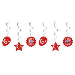 23 Nisan Kutlu Olsun Sarkıt Süs 6 Adet - 1