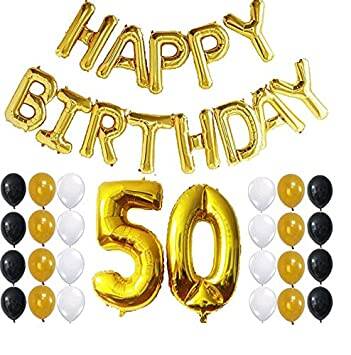 50 Yaş Folyo Balon Seti - 1