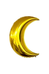 Altın Yarım Ay Şekilli Folyo Balon - Parti Sürprizi