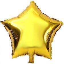 Altın Yıldız Folyo Balon 1 Adet