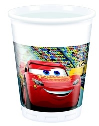 Cars Arabalar Partisi Plastik 8 li Bardak - Parti Sürprizi