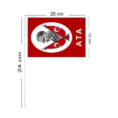 Ata Çıtalı Bayrak 10 Adet - 2