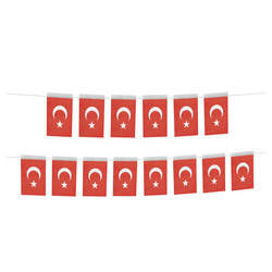 Ay Yıldız İpli Türk Bayrağı 50 Adet - 1