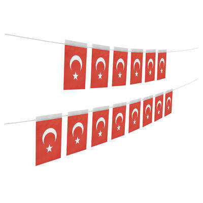 Ay Yıldız İpli Türk Bayrağı 50 Adet - 2