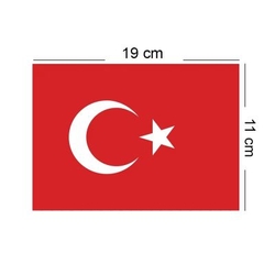 Ay Yıldız İpli Türk Bayrağı 50 Adet - Thumbnail