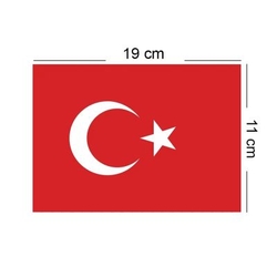 Ay Yıldız İpli Türk Bayrağı 50 Adet - 3