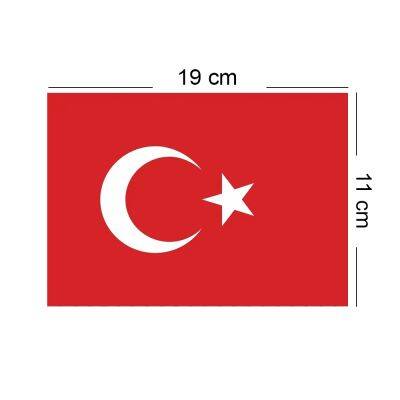 Ay Yıldız İpli Türk Bayrağı 50 Adet - 3