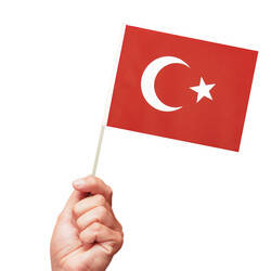 Ay Yıldız Türk Bayrağı Çıtalı Bayrak 10 Adet - 1