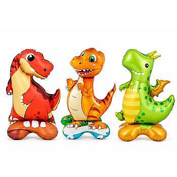 Ayaklı Dinozor 3lü Folyo Balon Set - 1
