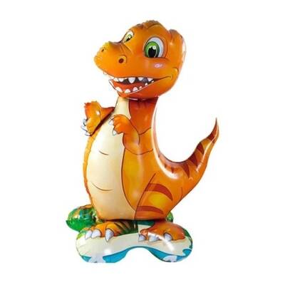 Ayaklı Sevimli Dinozor Şekilli Folyo Balon 1 Adet - 1
