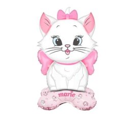 Ayaklı Pembe Kedi Folyo Balon 1 Adet - Parti Sürprizi