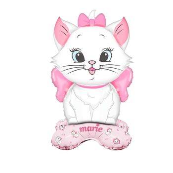 Ayaklı Pembe Kedi Folyo Balon 1 Adet - 1