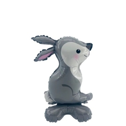 Ayaklı Tavşan Şekilli Folyo Balon 1 Adet - Parti Sürprizi