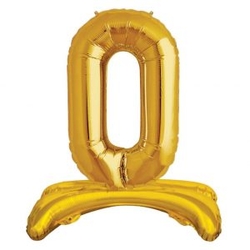 Ayakta Durabilen Altın O Harf Folyo Balon - Parti Sürprizi