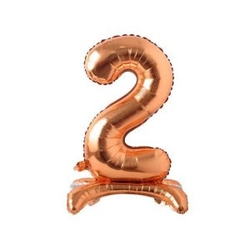 Ayakta Durabilen Bronze 2 Rakam Folyo Balon - Parti Sürprizi