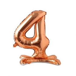 Ayakta Durabilen Bronze 4 Rakam Folyo Balon - Parti Sürprizi