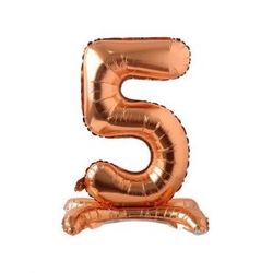Ayakta Durabilen Bronze 5 Rakam Folyo Balon - Parti Sürprizi