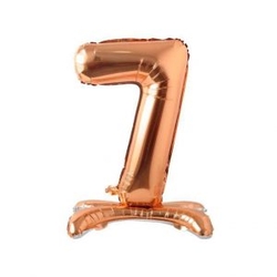 Ayakta Durabilen Bronze 7 Rakam Folyo Balon - Parti Sürprizi
