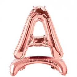 Ayakta Durabilen Rose Gold A Harf Folyo Balon - Parti Sürprizi