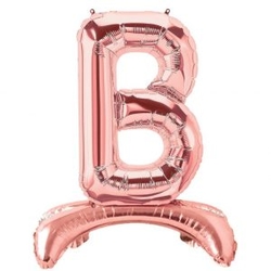 Ayakta Durabilen Rose Gold B Harf Folyo Balon - Parti Sürprizi