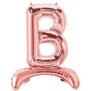 Ayakta Durabilen Rose Gold B Harf Folyo Balon - 1