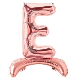 Ayakta Durabilen Rose Gold E Harf Folyo Balon - Parti Sürprizi