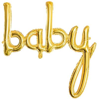 Baby Gold Yazılı Folyo Balon 1 Adet - 1