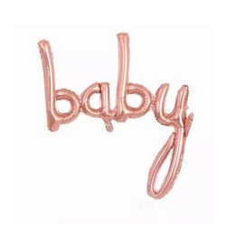 Baby Rose Gold Yazı Folyo Balon - Parti Sürprizi