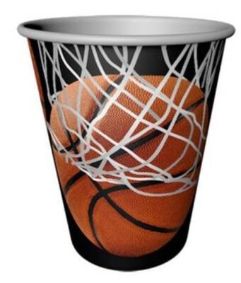 Basketbol Teması Bardak 8 Adet - 1
