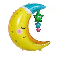 Bayb Shower Ay Şekilli Folyo Balon - Parti Sürprizi