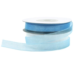 Bebek Mavi Organze Kurdela 1 Adet - Parti Sürprizi