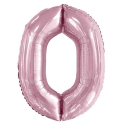 Bebek Pembe 0 Rakam Folyo Balon 100 cm - Parti Sürprizi