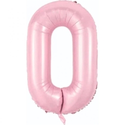 Bebek Pembe 0 Rakam Folyo Balon 76 cm 1 Adet - Parti Sürprizi