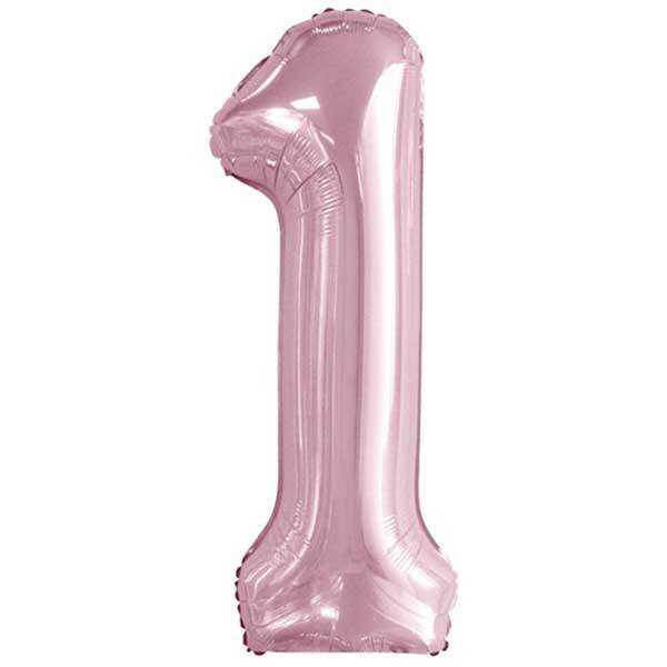 Bebek Pembe 1 Rakam Folyo Balon 100 Cm