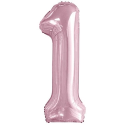 Bebek Pembe 1 Rakam Folyo Balon 100 cm - Parti Sürprizi