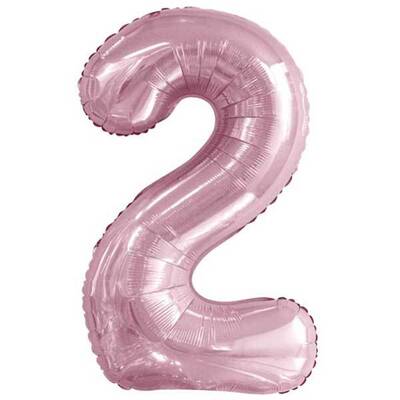 Bebek Pembe 2 Rakam Folyo Balon 100 cm - 1