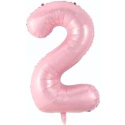 Bebek Pembe 2 Rakam Folyo Balon 76 cm 1 Adet - Parti Sürprizi