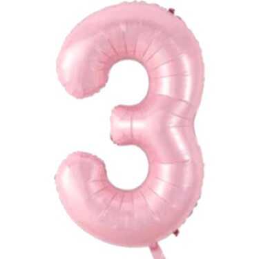 Bebek Pembe 3 Rakam Folyo Balon 76 Cm 1 Adet