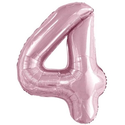Bebek Pembe 4 Rakam Folyo Balon 100 cm - Parti Sürprizi
