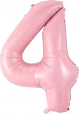 Bebek Pembe 4 Rakam Folyo Balon 76 cm 1 Adet - 1