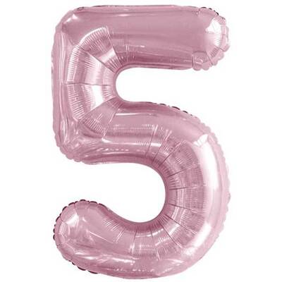 Bebek Pembe 5 Rakam Folyo Balon 100 cm - 1