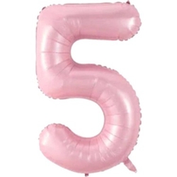 Bebek Pembe 5 Rakam Folyo Balon 76 cm 1 Adet - Parti Sürprizi