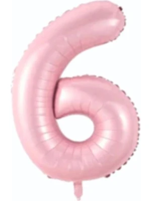 Bebek Pembe 6 Rakam Folyo Balon 76 cm 1 Adet - Parti Sürprizi