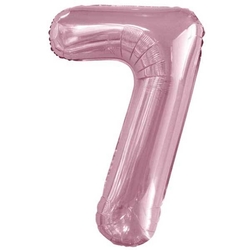 Bebek Pembe 7 Rakam Folyo Balon 100 cm - Parti Sürprizi