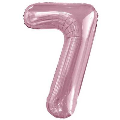 Bebek Pembe 7 Rakam Folyo Balon 100 cm - 1