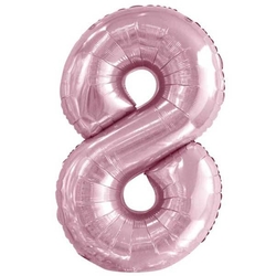 Bebek Pembe 8 Rakam Folyo Balon 100 cm - Parti Sürprizi