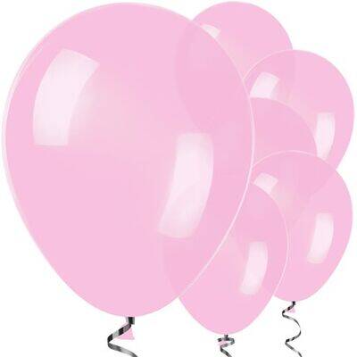 Bebek Pembe Metalik 10 Lu Latex Balon - 1