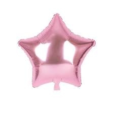 Bebek Pembe Yıldız Folyo Balon 1 Adet - Parti Sürprizi