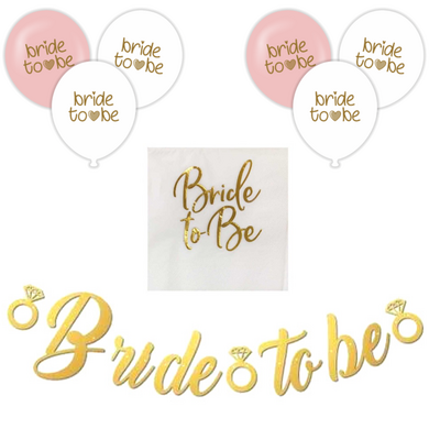 Bekarlığa Veda Bride To Be Gold Banner Set